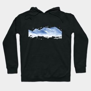 Snowing mountains Hoodie